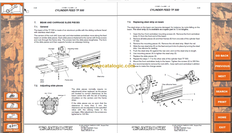 Sandvik AXERA D07–S 260 Workshop Manual Serial No. 102D3839-1