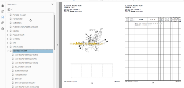 Hitachi ZW310-5A Wheel Loader Parts Catalog