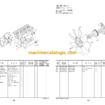 Hitachi ZC220P-5 Tired Roller Engine Parts Catalog