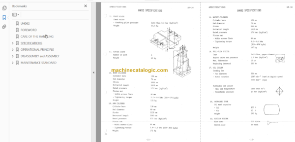 Hitachi UH062 Service Manual