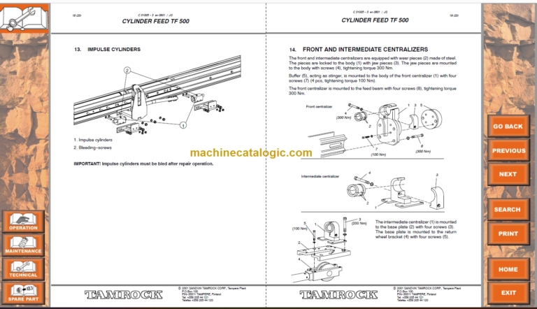 Sandvik AXERA D07–S 260 Workshop Manual Serial No. 102D3839-1