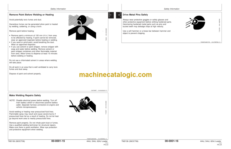John Deere 444J 544J 624J Loader Repair Technical Manual