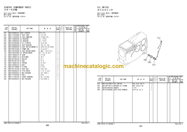 Hitachi ZV 55R 55RL 65R 65RL 75R 75RL 85RL Vibratory Rammer Parts Catalog