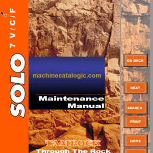 Sandvik SOLO 7-15 F Maintenance Manual Serial No. 106A11082-1