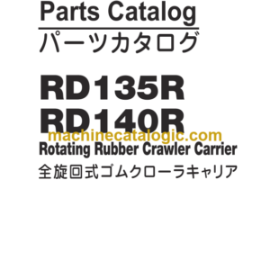 Hitachi RD135R RD140R Rotating Rubber Crawler Carrier Parts Catalog