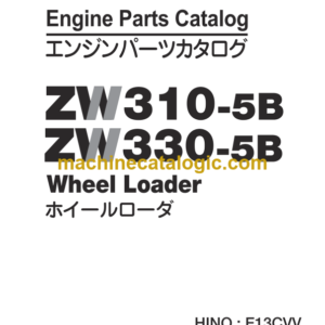 Hitachi ZW310-5B ZW330-5B Wheel Laoder Engine Parts Catalog