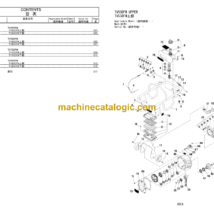 Hitachi TV55DFW TV65DFW TV75DFW TV85DFW Vibratory Rammer Parts Catalog