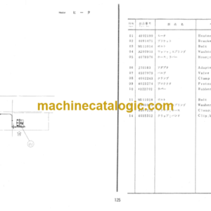 Hitachi KH500 Hydraulic Crawler Crane Parts Catalog Serial No.0101-