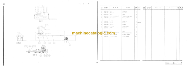 Hitachi KH500 Hydraulic Crawler Crane Parts Catalog Serial No.0101-