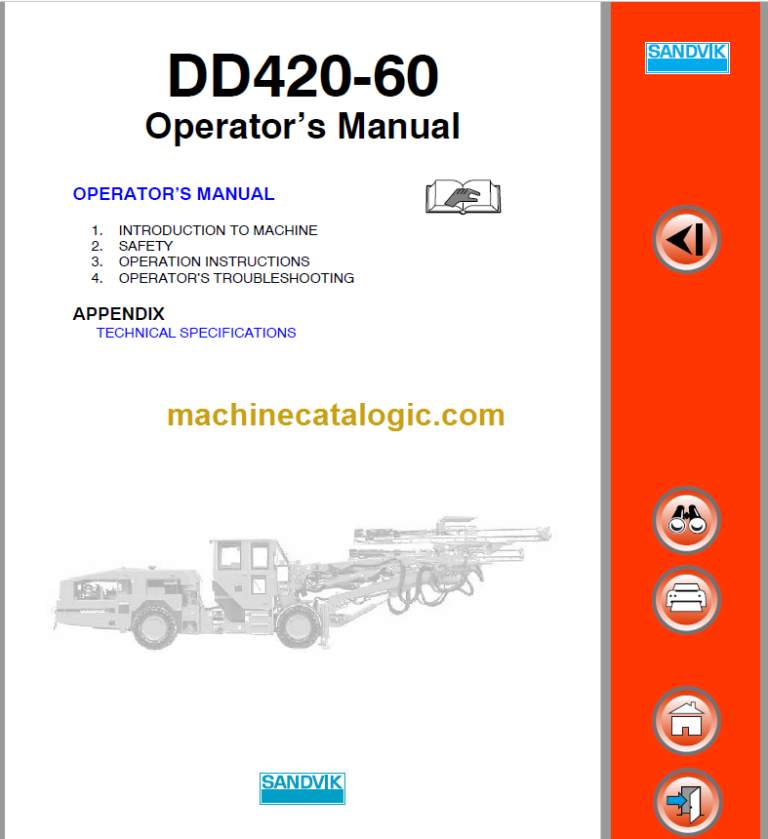 SANDVIK DD420-60 Operator's Manual Serial No. 107D12046-1