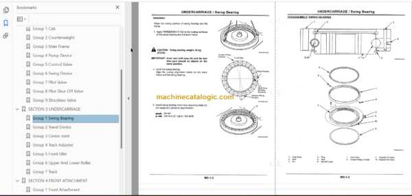 EX80-5 Excavator Technicial and Workshop Manual