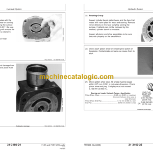 John Deere 744H and 744H MH Loader Repair Technical Manual