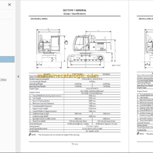 Hitachi ZX210-6 ZX210LC-6 ZX210LCN-6 ZX240N-6 Technical and Workshop Manual