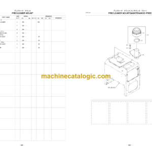 Hitachi ZW250-G Wheel Loader Parts Catalog