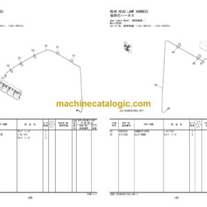 Hitachi RD135R RD140R Rotating Rubber Crawler Carrier Parts Catalog