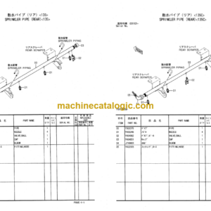 Hitachi CC135-3 135C-3 Vibratory Roller Parts Catalog