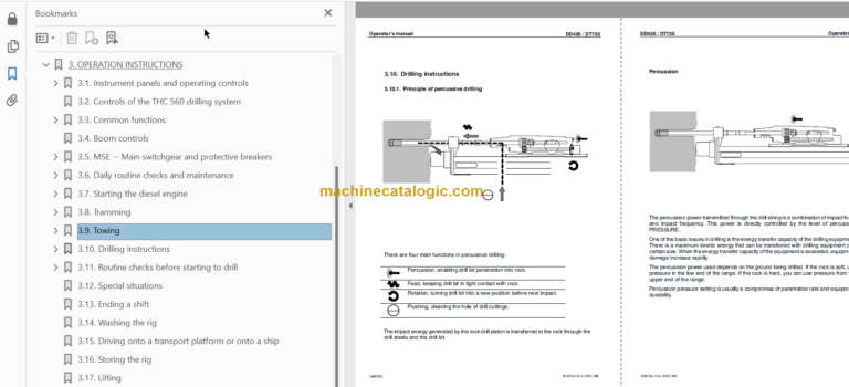 SANDVIK DD420-60 Operator's Manual Serial No. 107D12046-1
