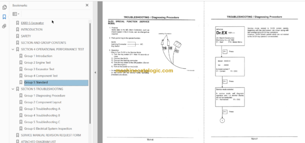 EX80-5 Excavator Technicial and Workshop Manual