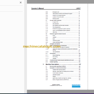 SANDVIK LH517 491 Operator’s Manual Serial No. L517D491