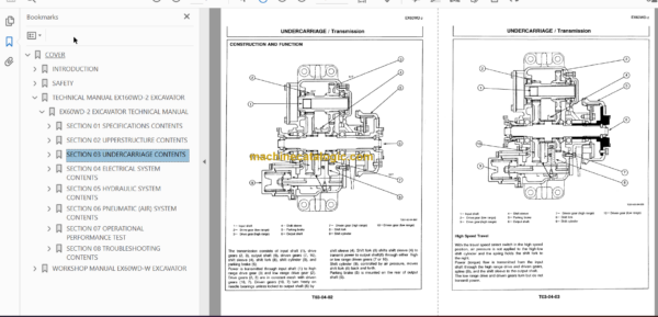 Hitachi EX60WD-2 Service Manual