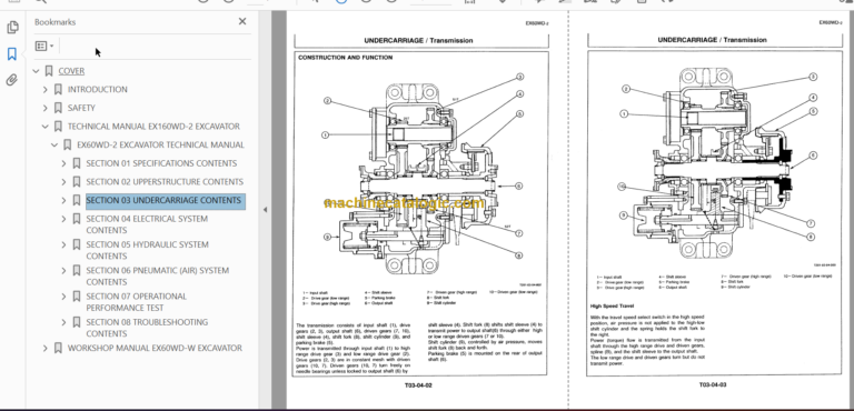 Hitachi EX60WD-2 Service Manual