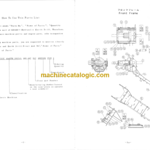 Hitachi KH125-2 Hydraulic Earth Drill Parts Catalog