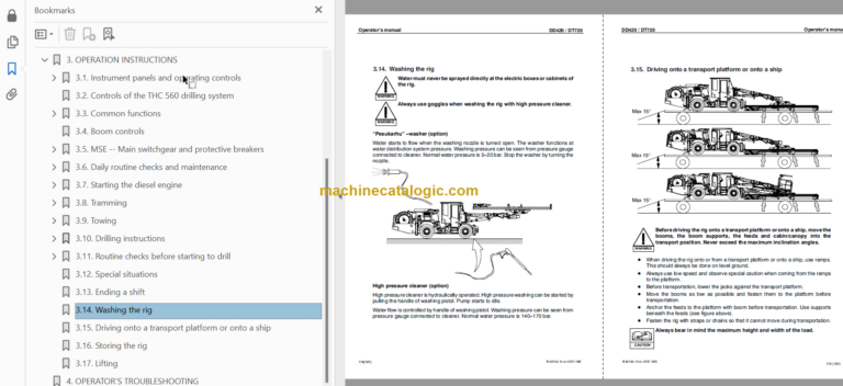 SANDVIK DD420-60 Operator's Manual Serial No. 107D12046-1