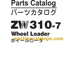 Hitachi ZW310-7 Wheel Loader Parts Catalog