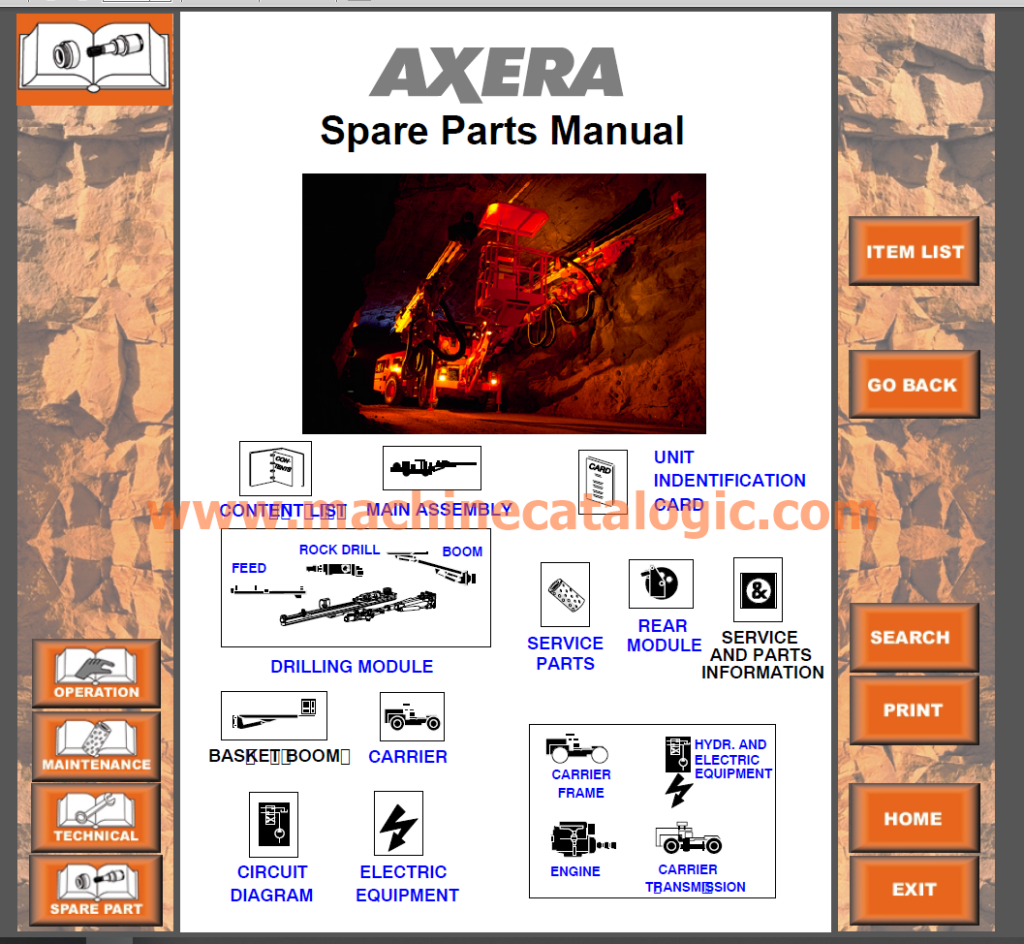Sandvik AXERA D07 S-260 Service, Parts, Operator's and Maintenance ...
