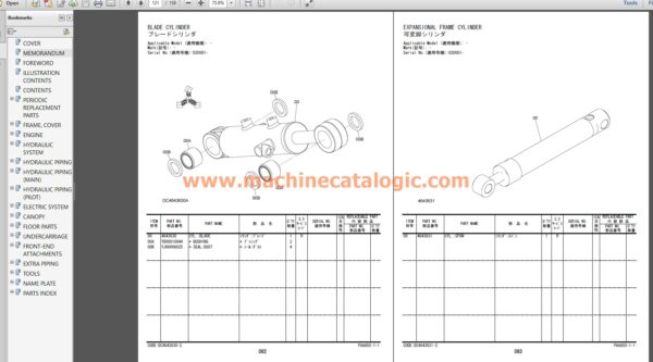 Hitachi ZX10U-6 Parts manual