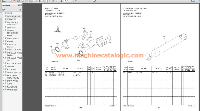 Hitachi ZX10U-6 Parts manual