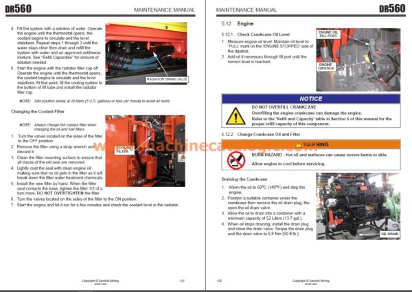 DR560 Drill Maintenance Manual PDF