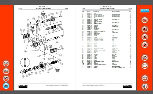 Sandvik DL420-15C Drilling Rig Spare Parts Manual