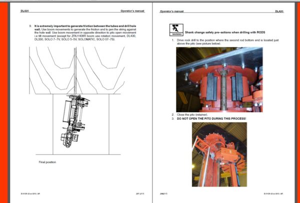 Sandvik DL420 and DL420-15C Drilling Rig Operator’s Manual