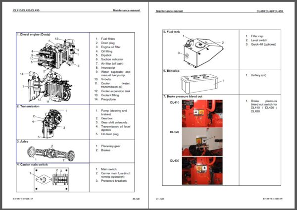 Sandvik DL410, DL420, DL430 Drilling Rig Maintenance Manual