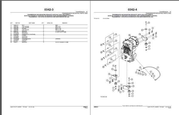 John Deere 544K Utility Loader Parts Catalog