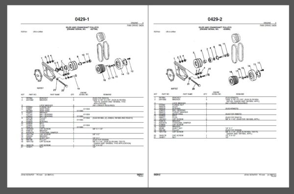John Deere JD762 SCRAPER Parts Catalog