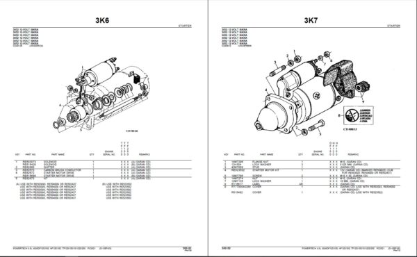 John Deere PowerTech 4.5L 4045 OEM Engines (PE, CD, T0) Parts Catalog