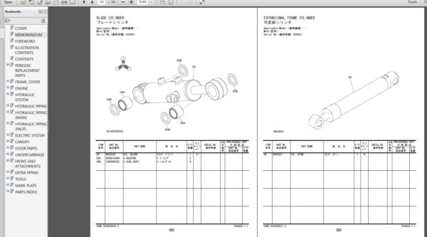 Hitachi ZX10U-6 Parts manual