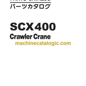 Hitachi Sumitomo SCX400 Crawler Crane Parts Catalog Serial 000301-