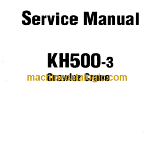 Hitachi KH500-3 Service Manual