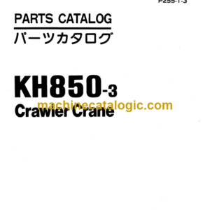 Hitachi KH850-3 Crawler Crane Parts Catalog