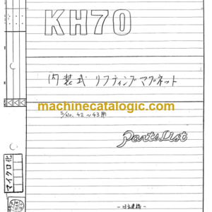 Hitachi KH70 KH70LM Parts Catalog