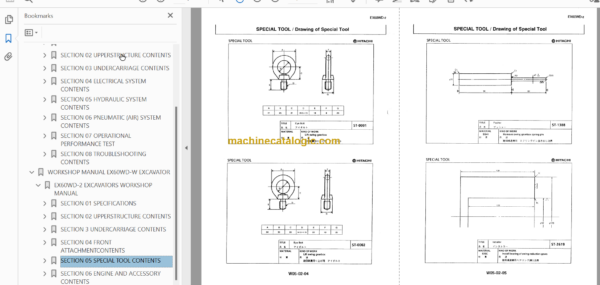 Hitachi EX60WD-2 Service Manual