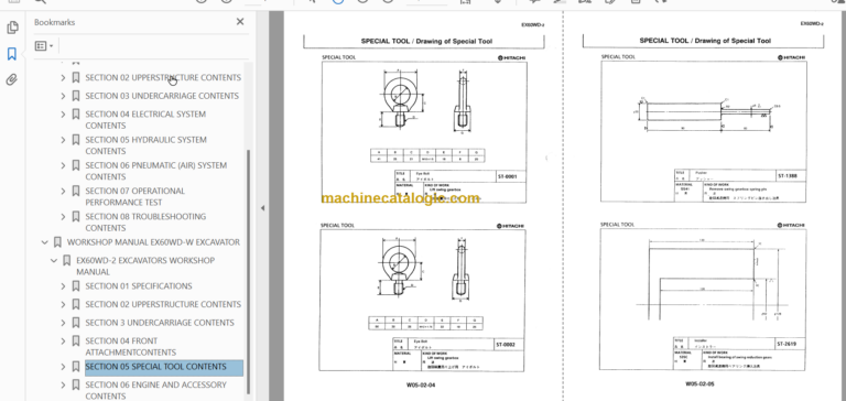 Hitachi EX60WD-2 Service Manual