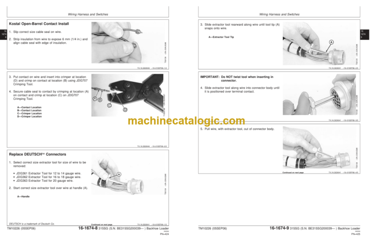 John Deere 315SG (SN BE315SG200039— ) Backhoe Loader Repair Technical Manual