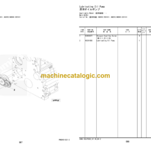 Hitachi ZW220-7 Wheel Loader Engine Parts Catalog