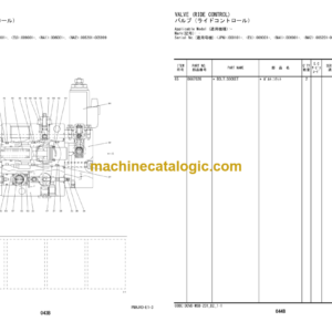 Hitachi ZW370-6 Wheel Loader (6WG1) Parts Catalog