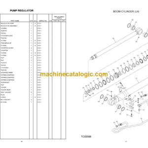 TATA Hitachi ZAXIS370LC GI-SERIES Equipment Components Parts Manual