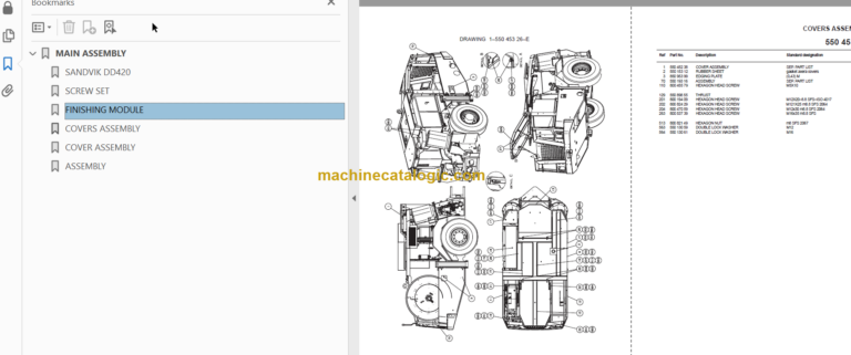 SANDVIK DD420-60 Parts Manual Serial No. 107D12046-1